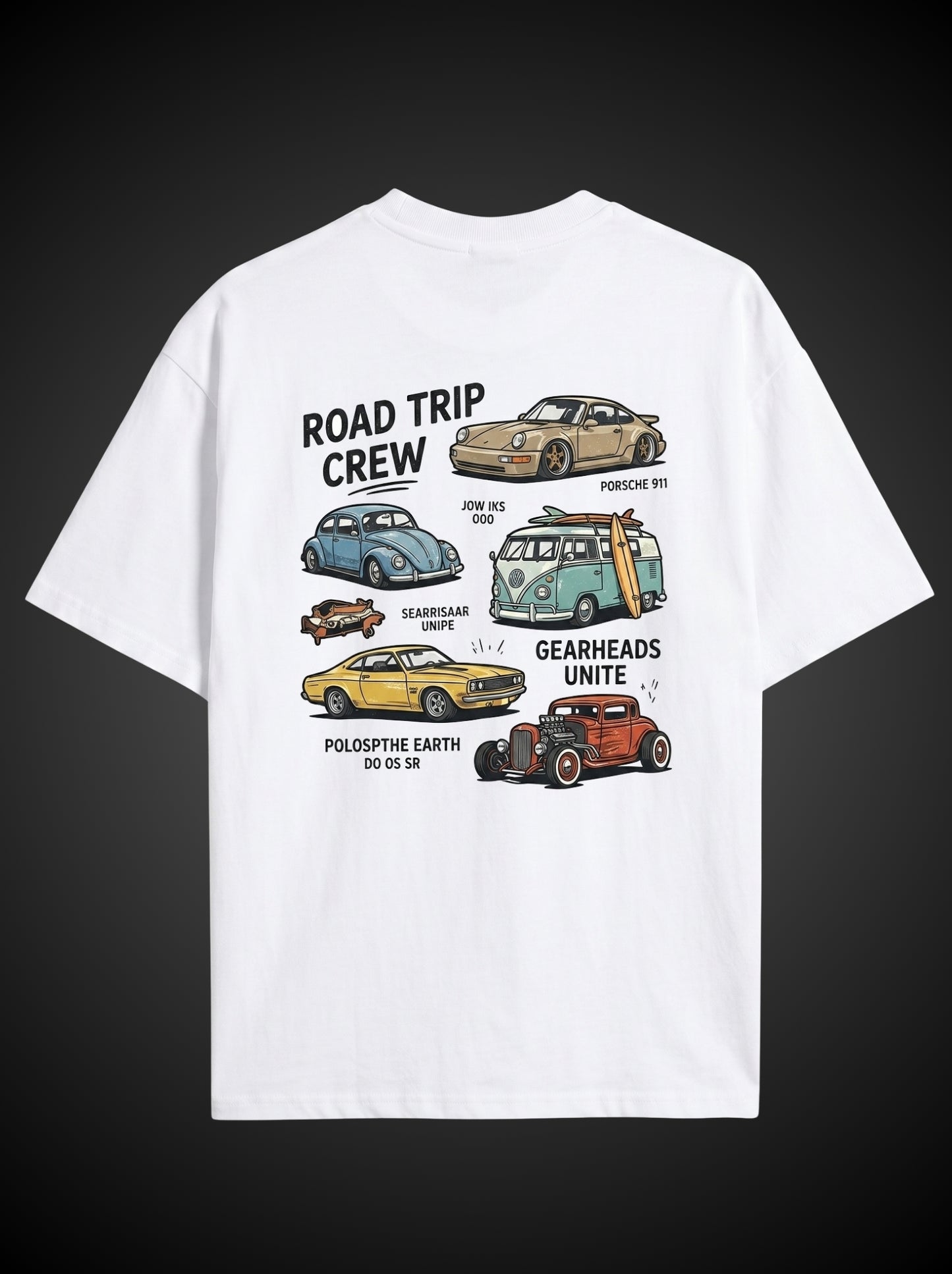 Road Trip Crew Oversized Graphic Tee