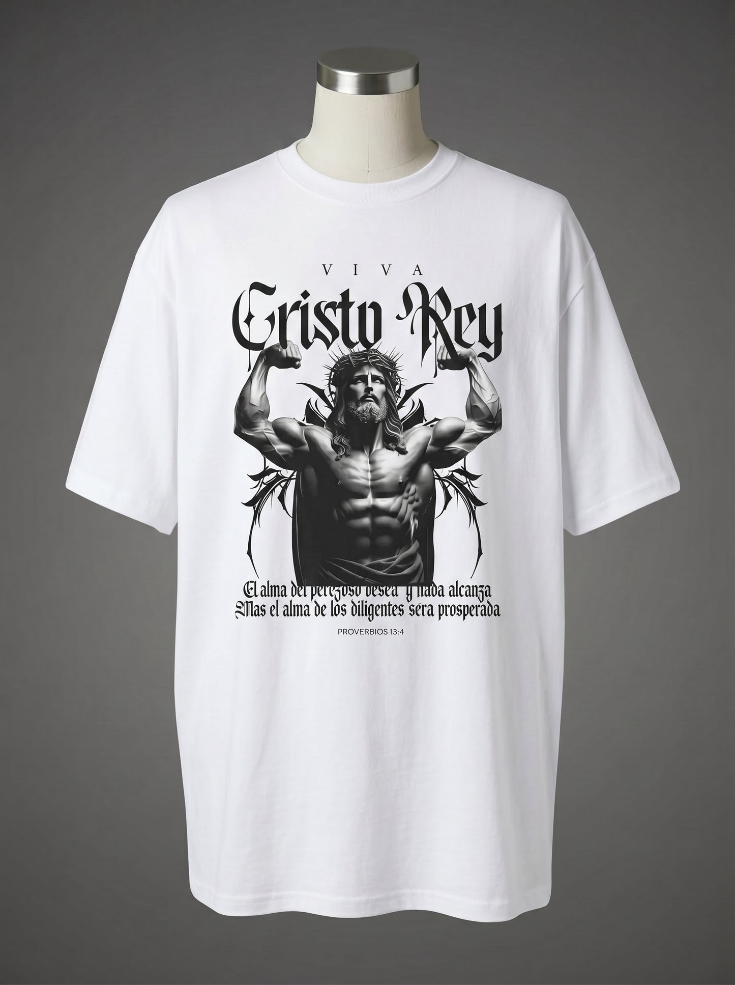 Viva Cristo Rey Oversized Tee – Faith & Strength