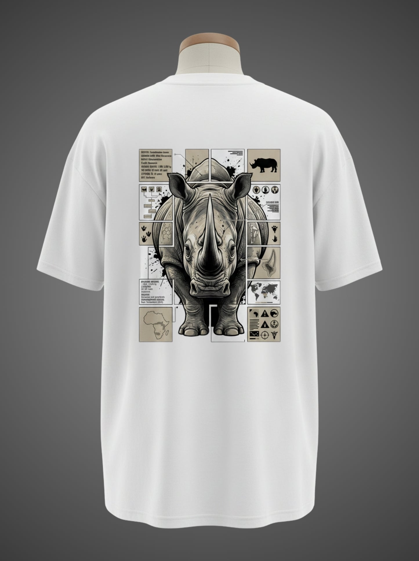 White Rhino Oversized Tee – Last of the Giants