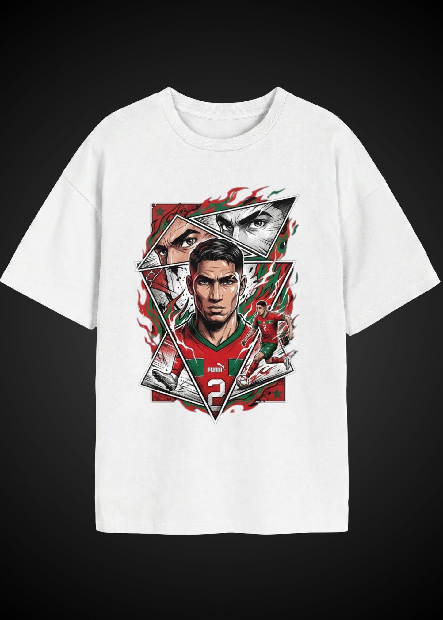 Moroccan Football #2 — Oversized Graphic Tee