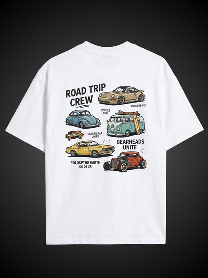 Road Trip Crew Oversized Graphic Tee