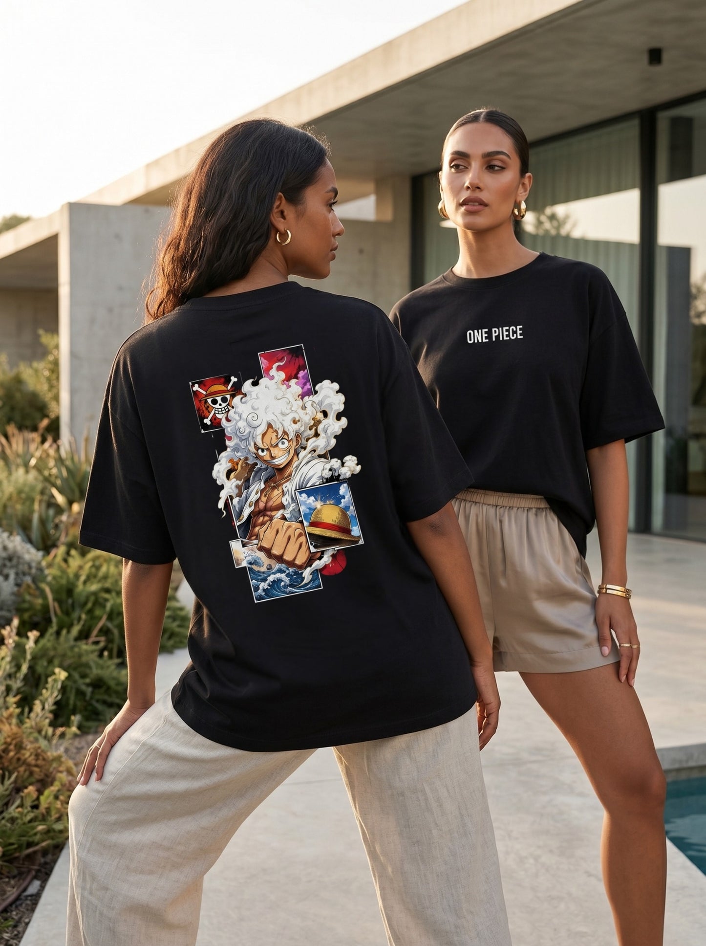 Luffy Gear 5 – Sun God Nika | One Piece Oversized Tee