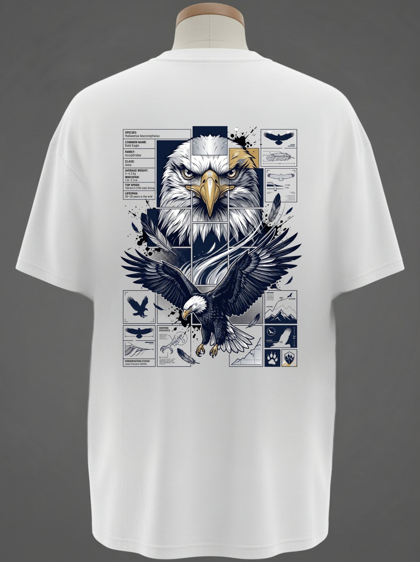 Bald Eagle Oversized Tee – Born to Soar