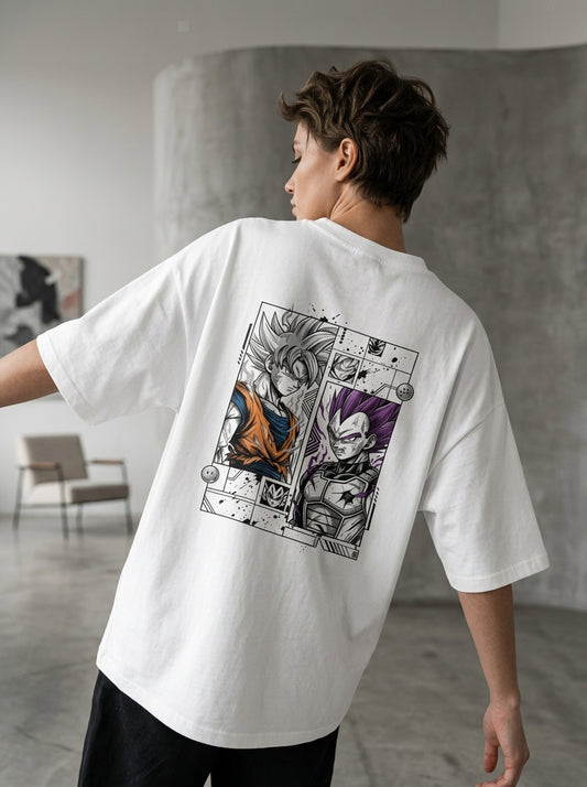 Goku x Vegeta – Ultra Instinct vs Ultra Ego | Oversized Tee