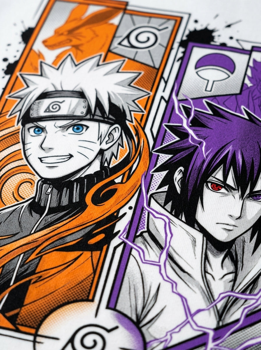 Naruto x Sasuke – Rivals Forever | Oversized Tee