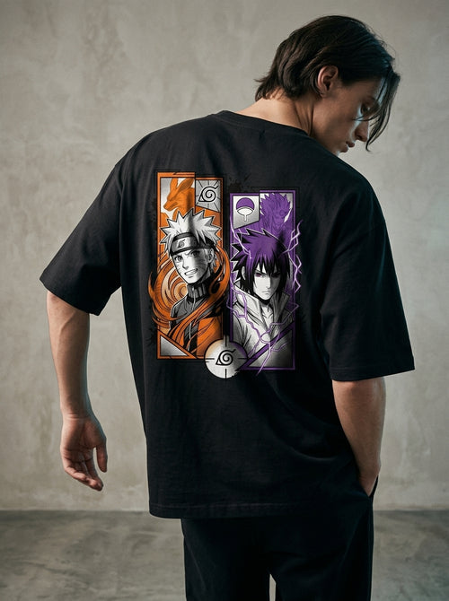 Naruto x Sasuke – Rivals Forever | Oversized Tee