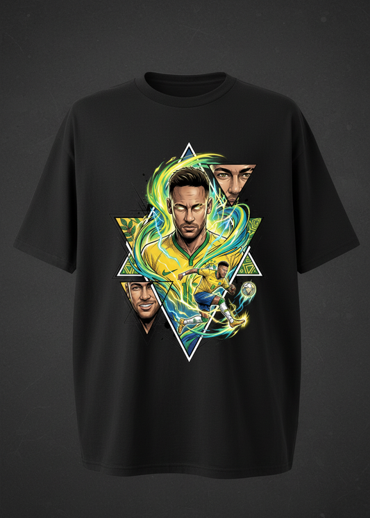 Brazil Neymar - Black Front Mockup