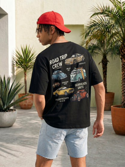 Road Trip Crew Oversized Graphic Tee