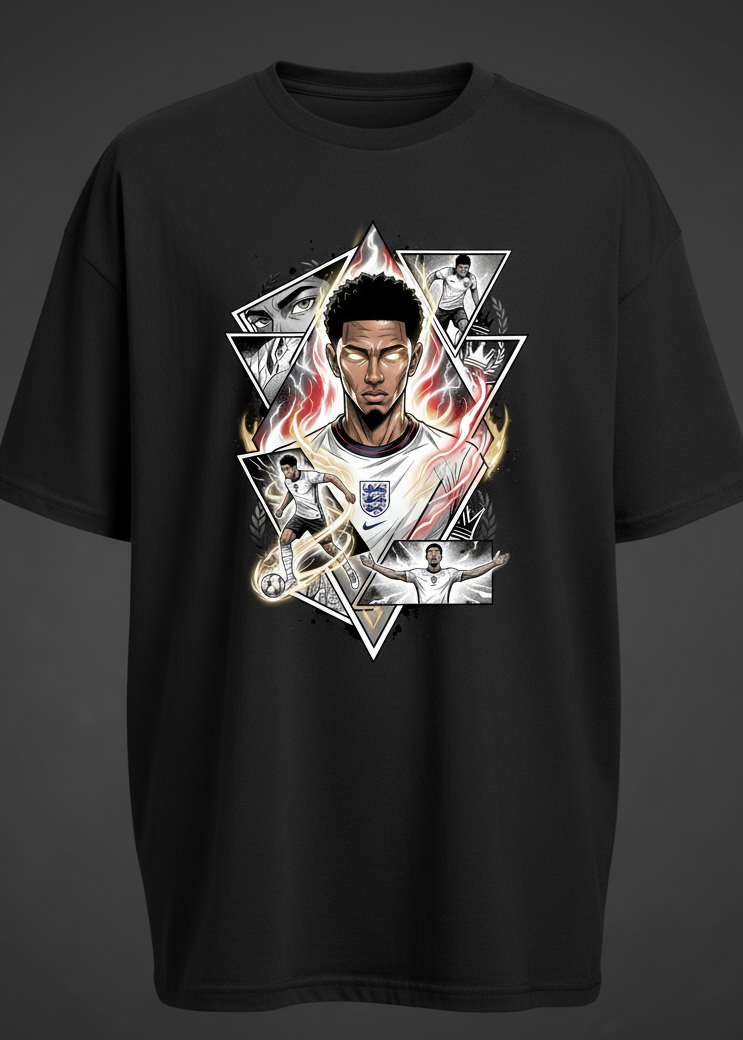 England Bellingham - Black Front Mockup