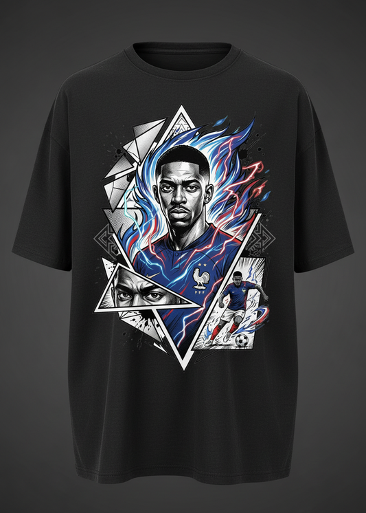 France Dembelé - Black Front Mockup