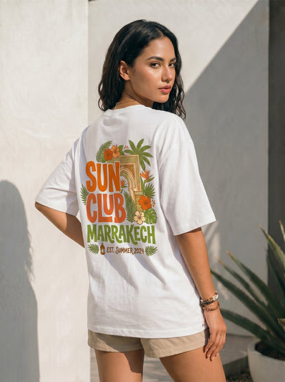 Marrakech Sun Club Graphic Summer Tee