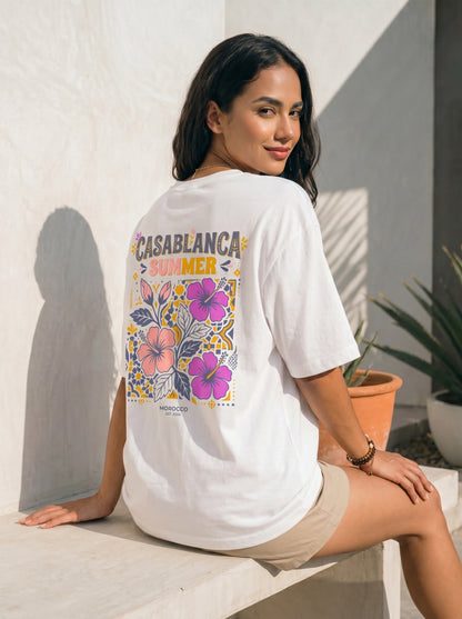 Casablanca Summer Retro Floral T-Shirt