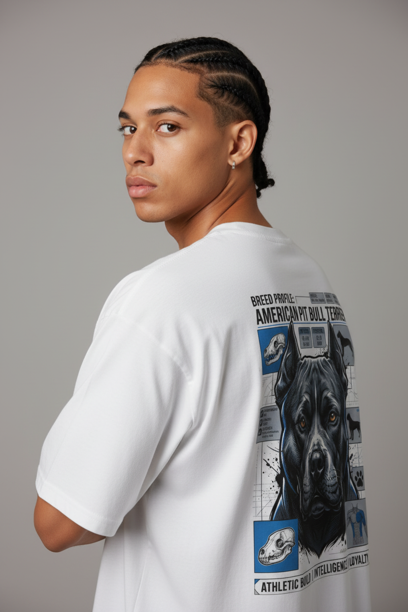 Gray BG White Back Look