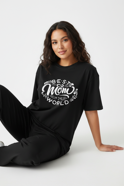 Hajar1 Best Mom Black Floor
