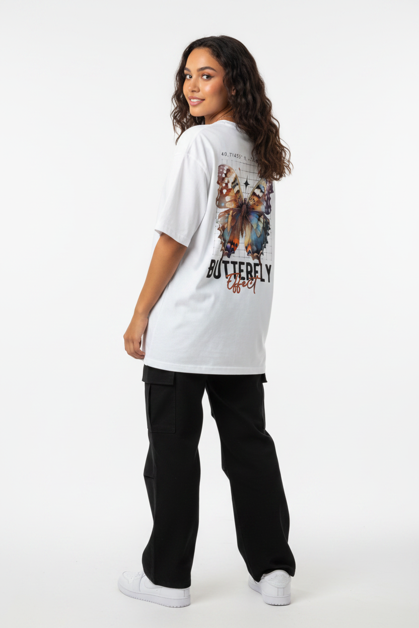 Hajar1 Butterfly White Back Turn