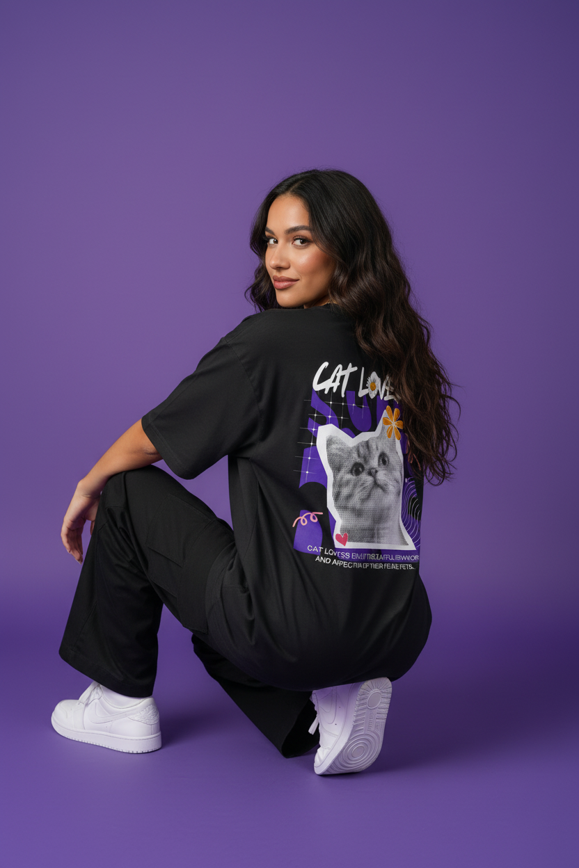 Hajar1 Cat Lovers Back Sit