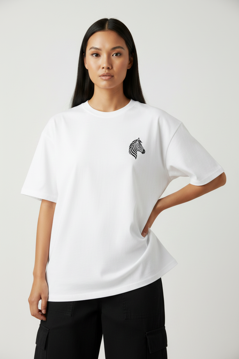 Hajar2 Zebra White Front Hip Close