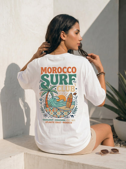 Moroccan Surf Club Oversized Summer T-Shirt