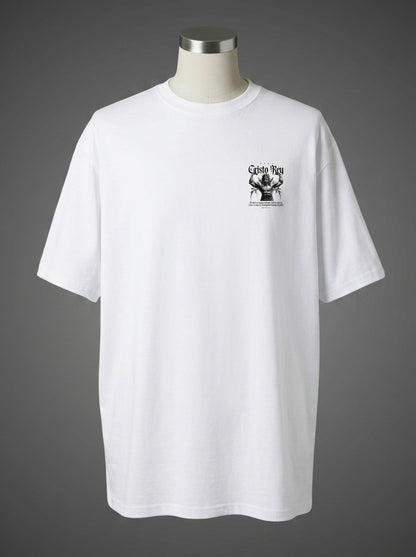 Viva Cristo Rey Oversized Tee – Faith & Strength