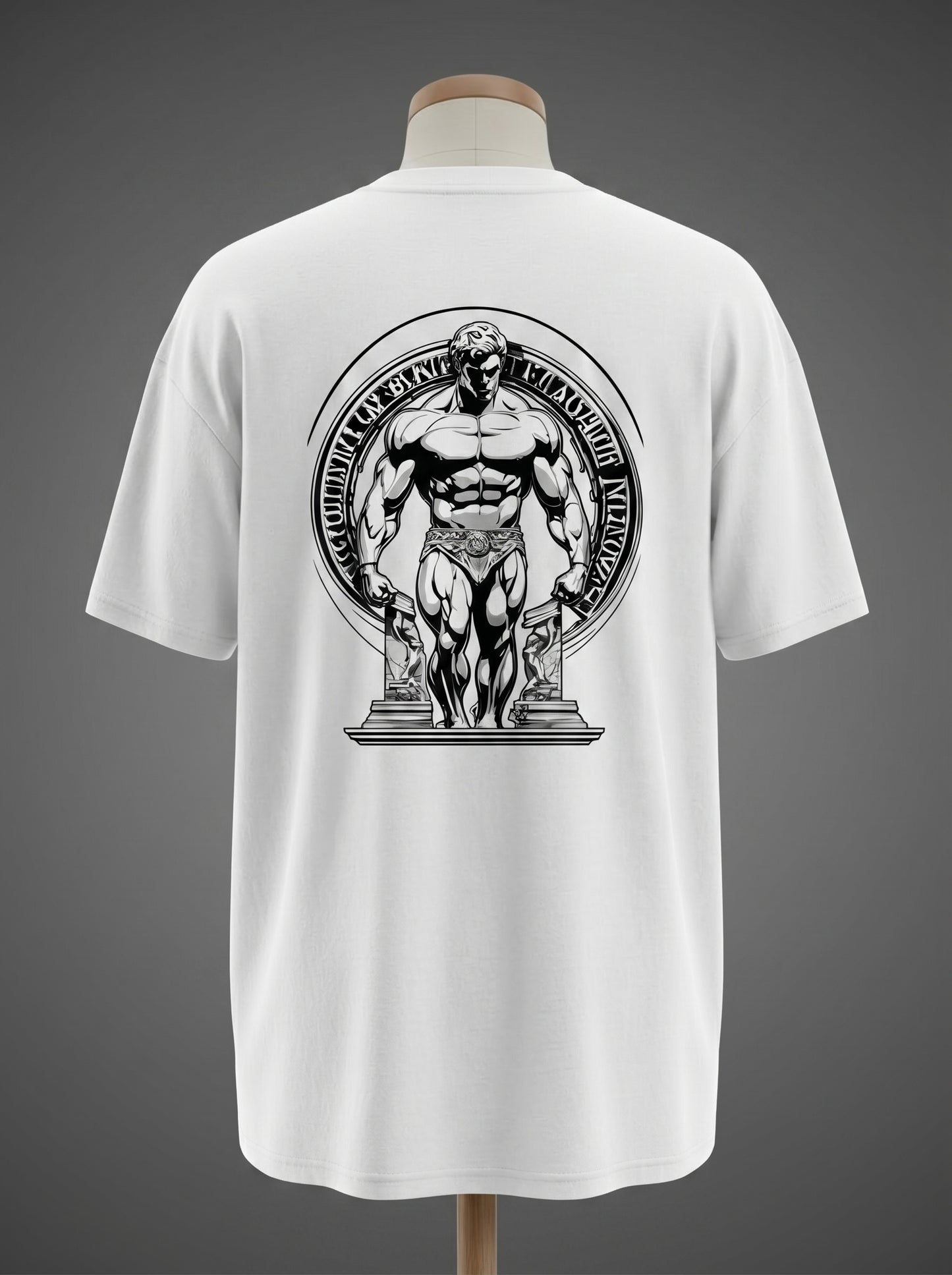 Greek God Physique Oversized Tee – Built Like a Legend