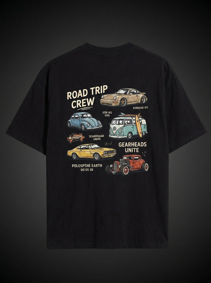 Road Trip Crew Oversized Graphic Tee