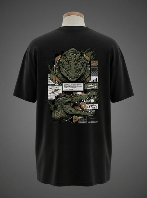 Nile Crocodile Oversized Tee – Ancient Predator