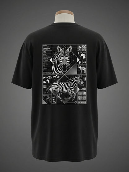 Zebra Oversized Tee – Born to Run Free