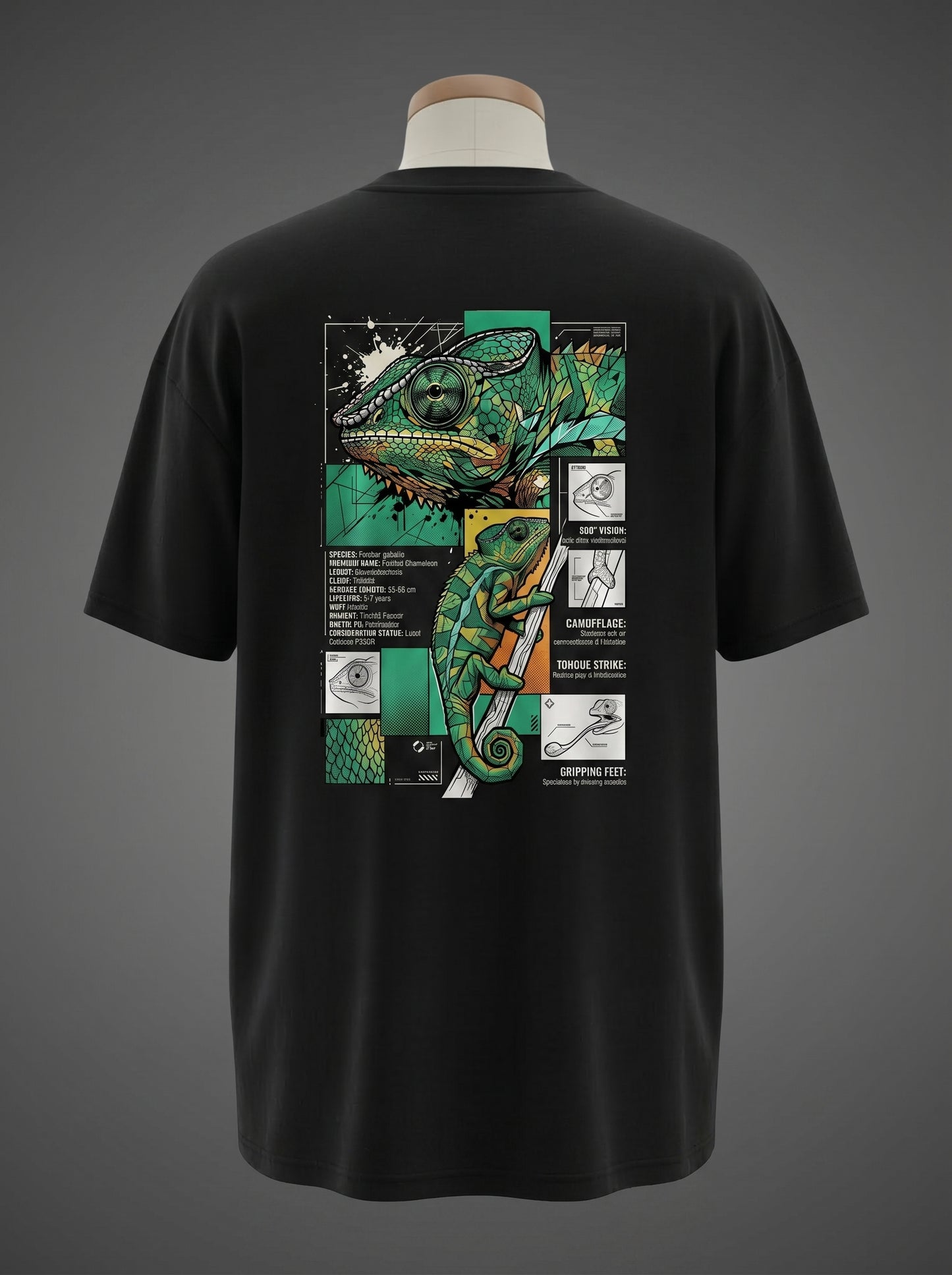 Panther Chameleon Oversized Tee – Master of Disguise