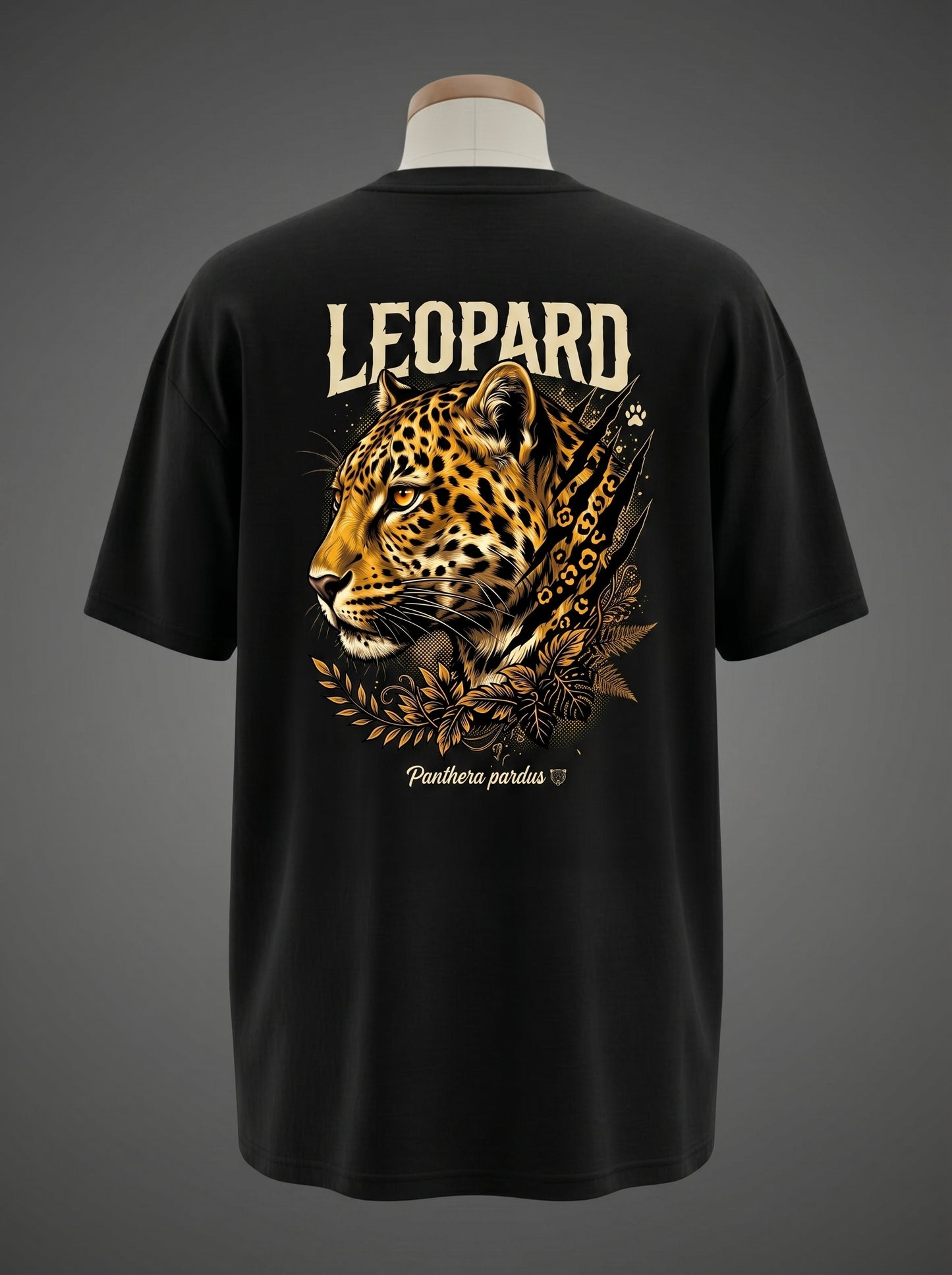 Leopard Oversized Tee – Ghost of the Savanna