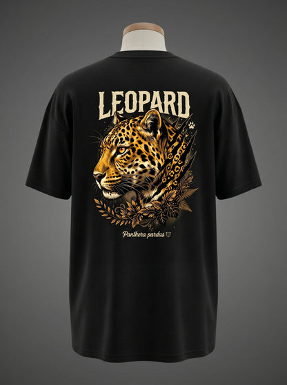 Leopard Oversized Tee – Ghost of the Savanna