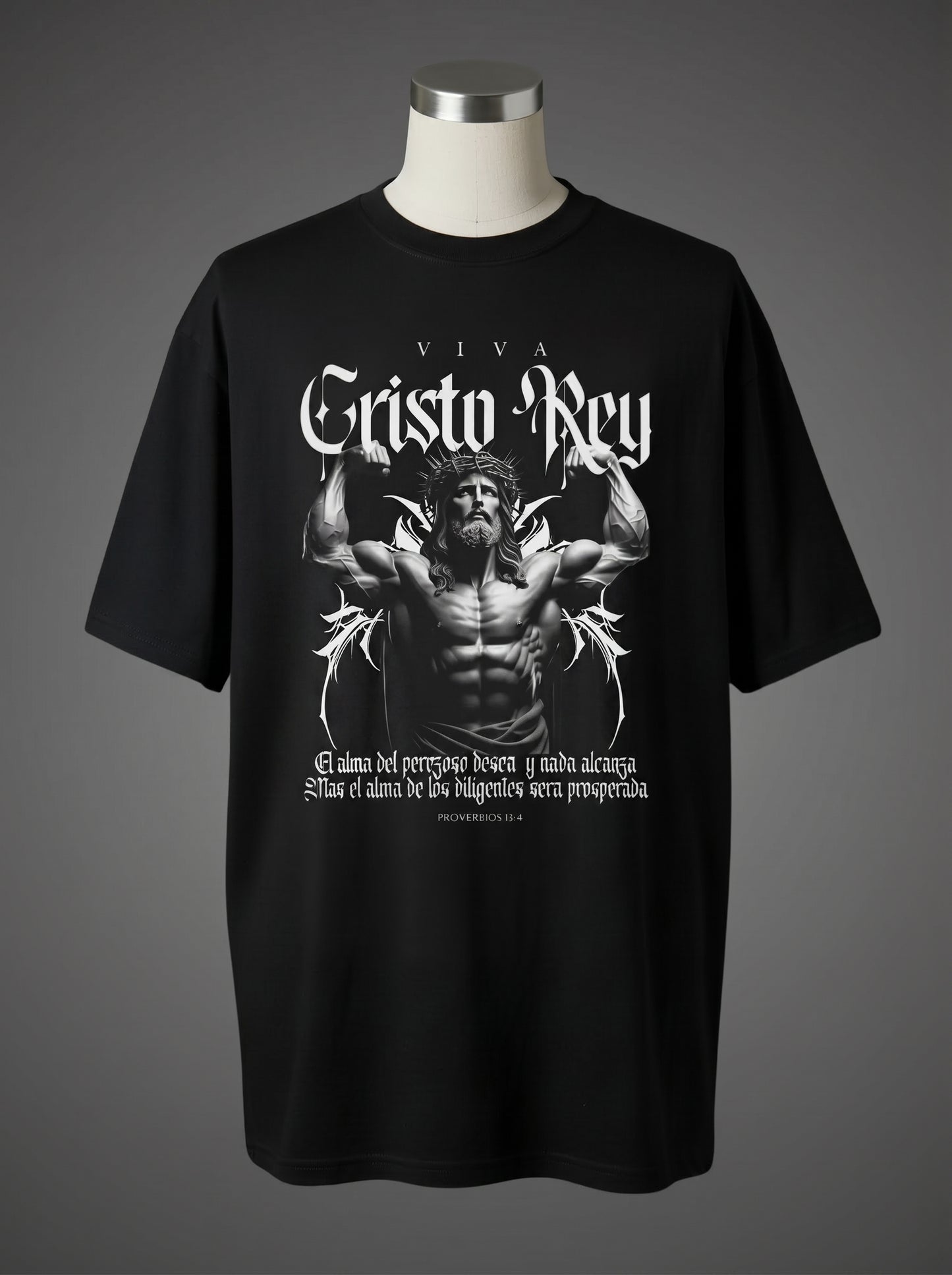 Viva Cristo Rey Oversized Tee – Faith & Strength
