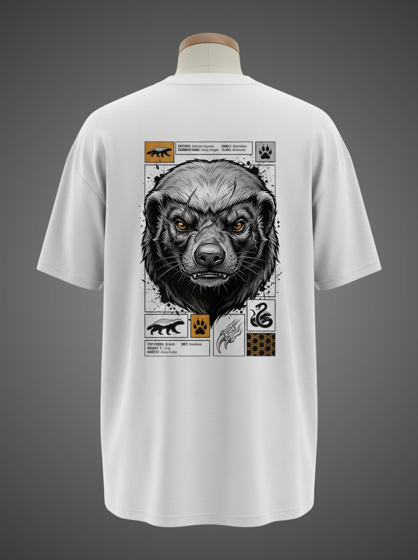 Honey Badger Oversized Tee – Fearless by Nature