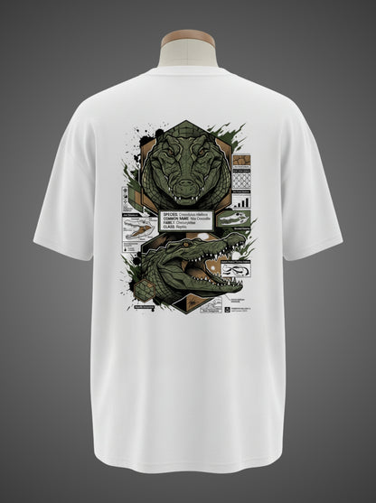 Nile Crocodile Oversized Tee – Ancient Predator