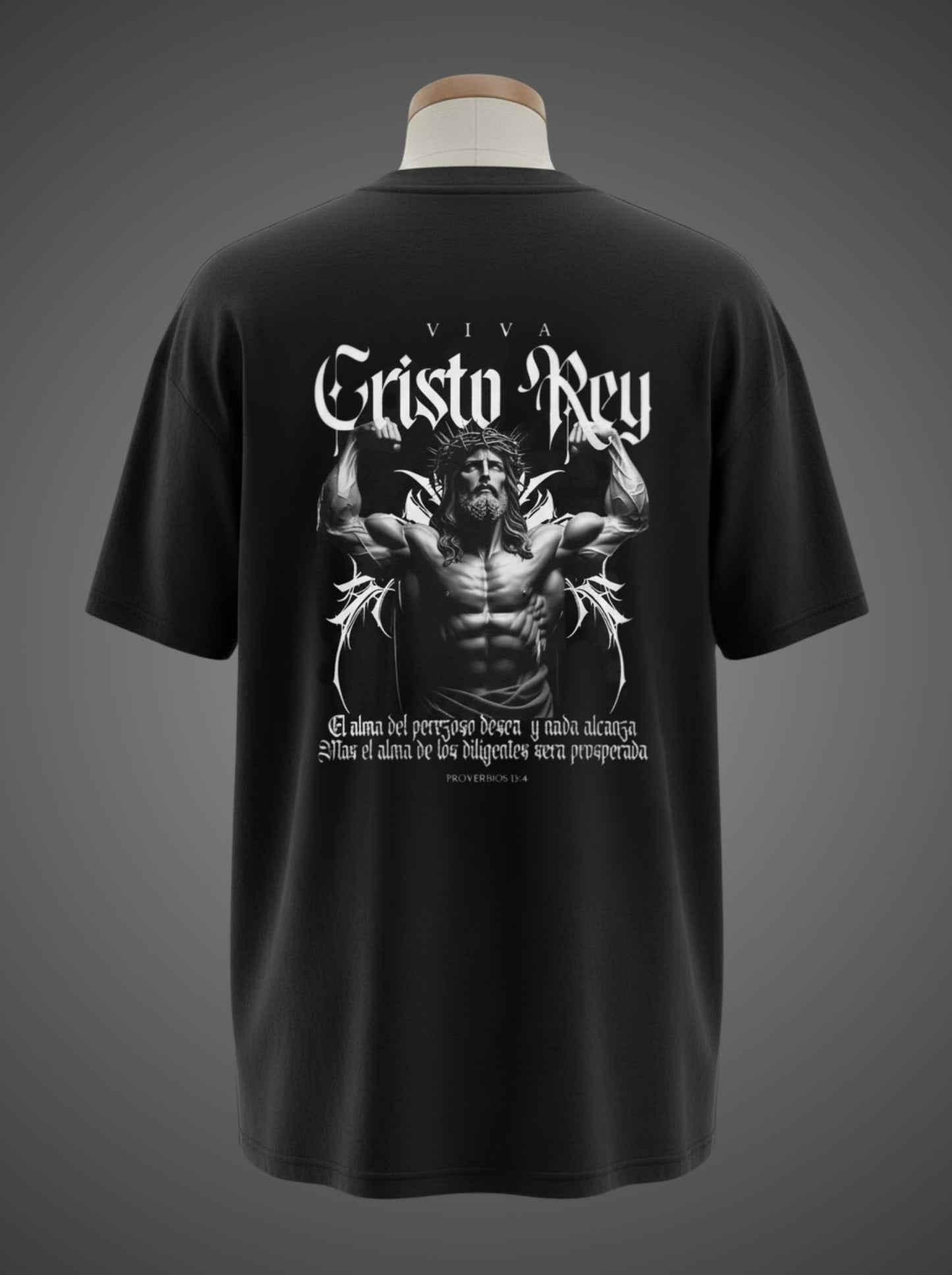 Viva Cristo Rey Oversized Tee – Faith & Strength