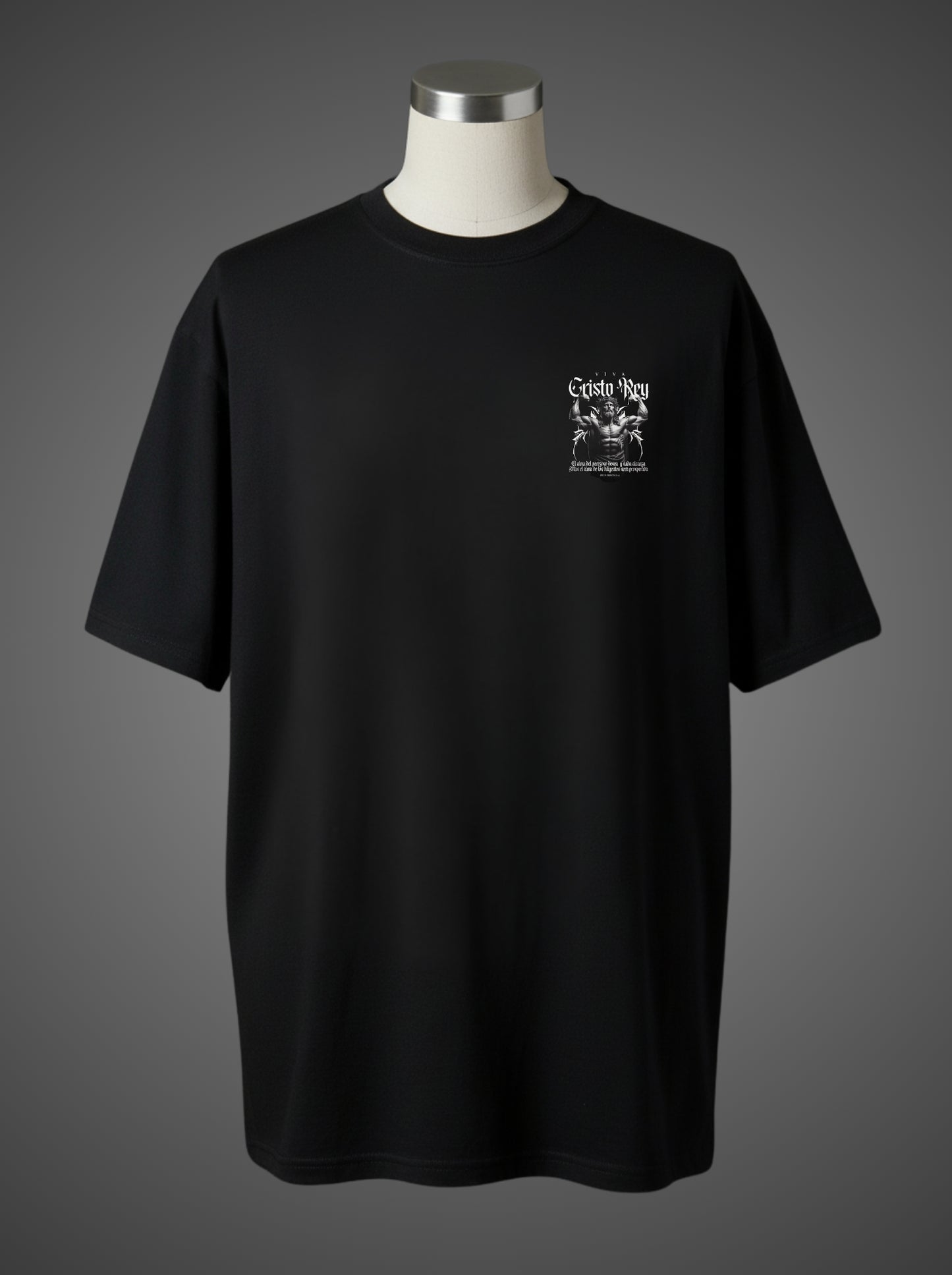 Viva Cristo Rey Oversized Tee – Faith & Strength