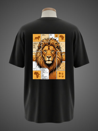 Atlas Lion Oversized Tee – King of the Savanna