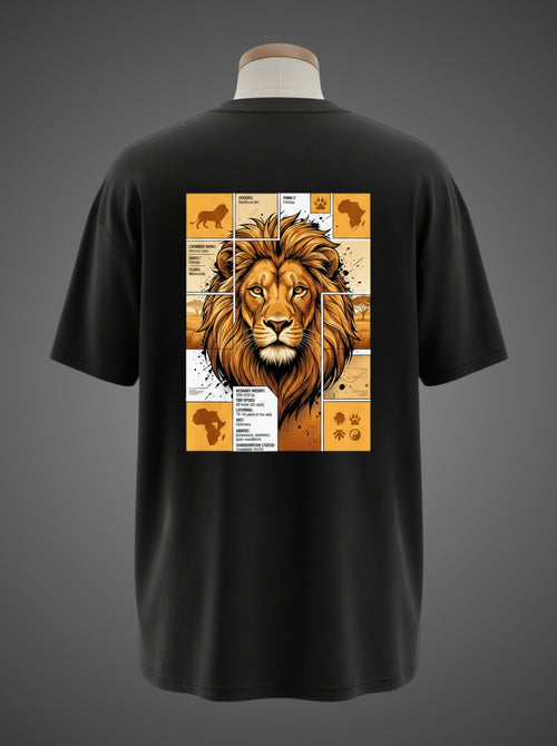 Atlas Lion Oversized Tee – King of the Savanna