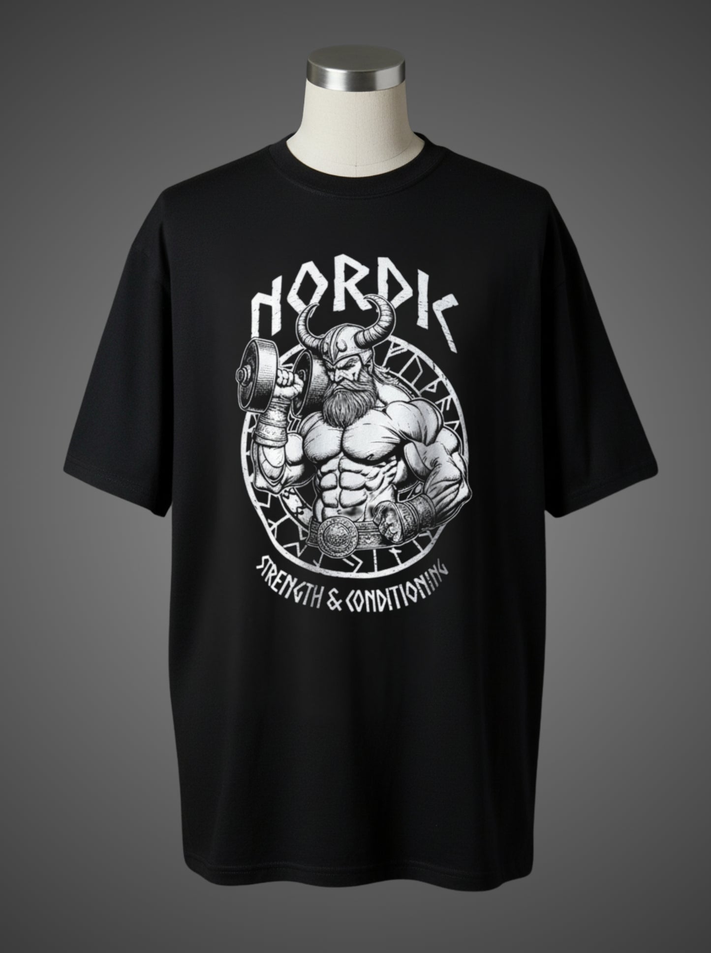 Nordic Strength & Conditioning Oversized Tee – Viking Warrior
