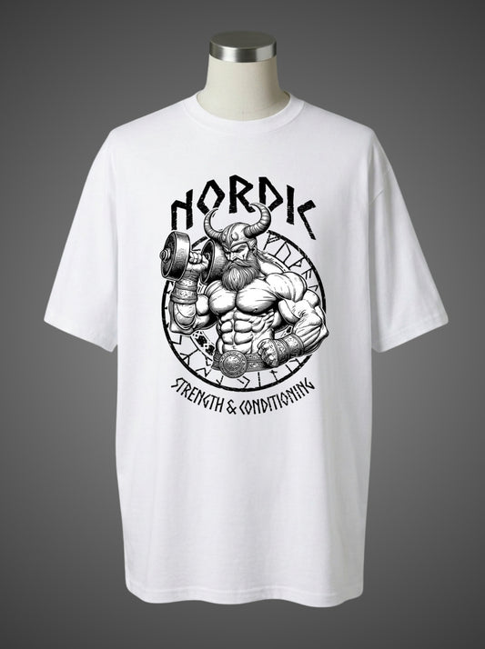 Nordic Strength & Conditioning Oversized Tee – Viking Warrior