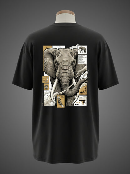African Elephant Oversized Tee – The Gentle Giant