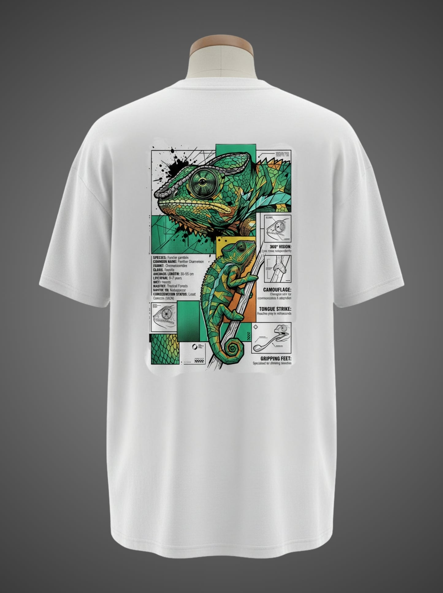 Panther Chameleon Oversized Tee – Master of Disguise