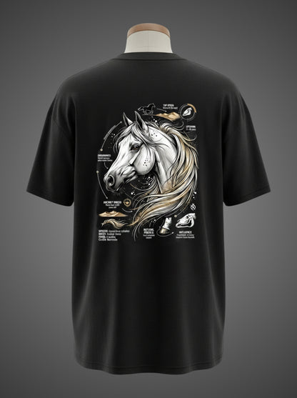 Arabian Horse Oversized Tee – Ancient Breed, Wild Spirit