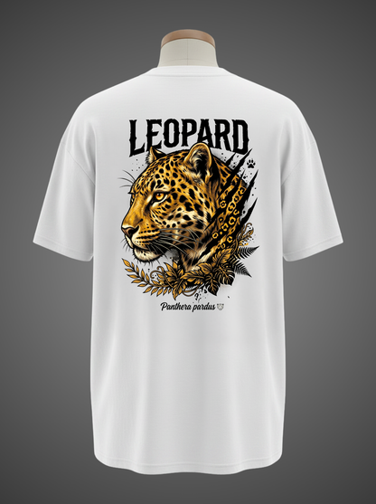 Leopard Oversized Tee – Ghost of the Savanna