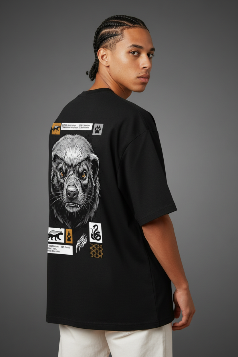 Reda Hair1 Black Honey Badger Look
