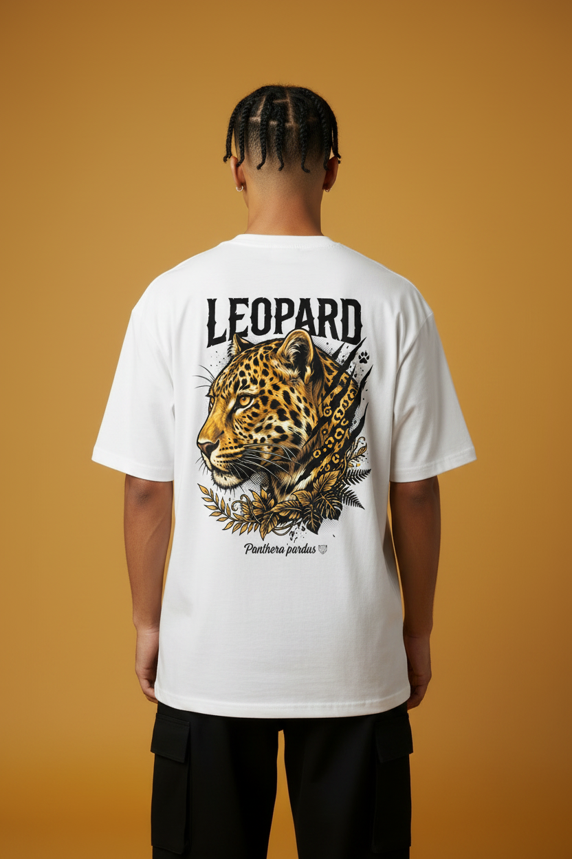 Reda Leopard White Back No Turn Close
