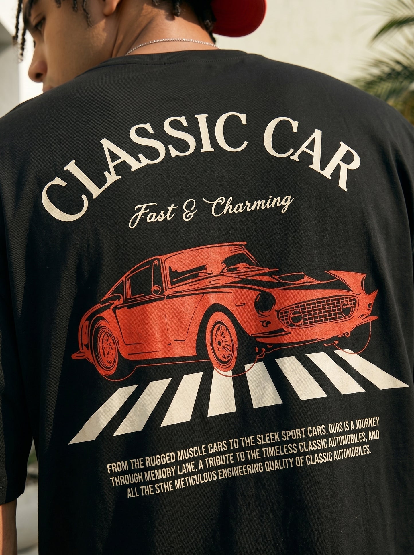 Classic Car Oversized Tee