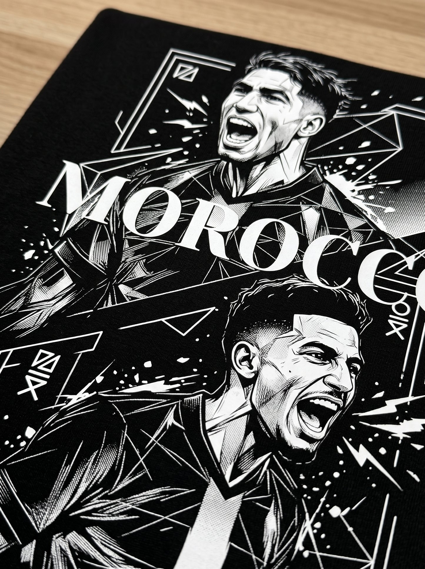 Morocco Warriors Oversized Tee – Black Edition