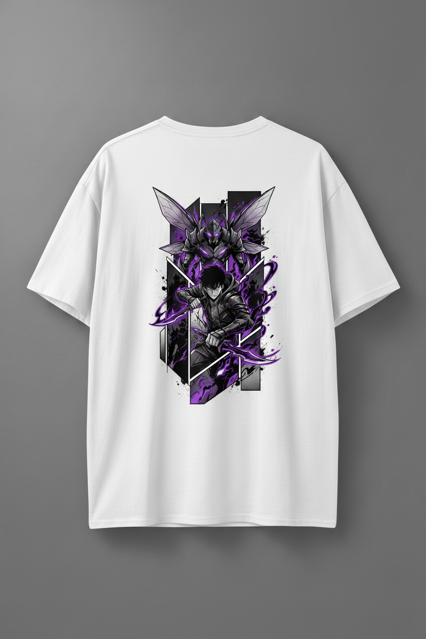 Solo Leveling Shadow Monarch – White Tee
